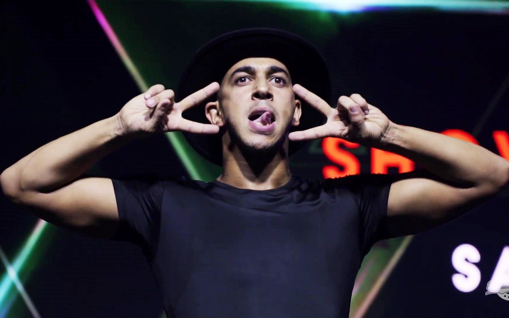 街舞"章鱼哥"超强肌肉控制大神salah超秀的现场表演 波兰fair play