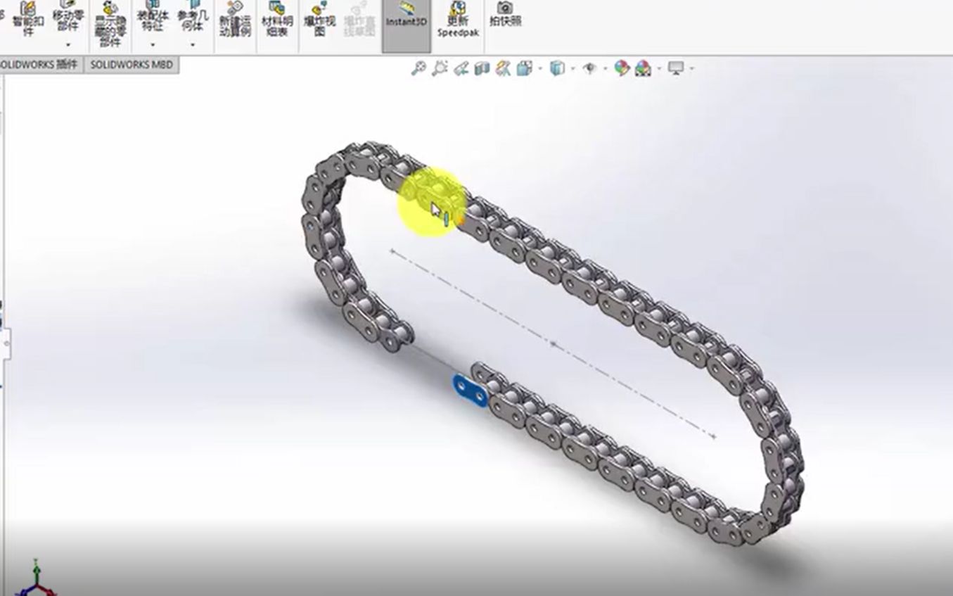 【SolidWorks】链与链轮传动动画哔哩哔哩bilibili