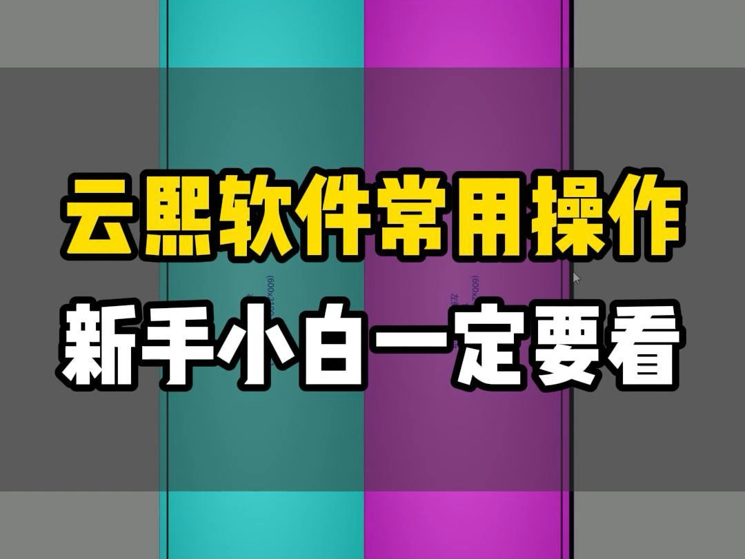 云熙软件基础操作,你会吗?#零基础学拆单 #拆单软件 #拆单去哪学 #学拆单哪里有培训 #拆单零基础怎么学 @浩文全屋定制设计拆单培训@浩文家居设计学...