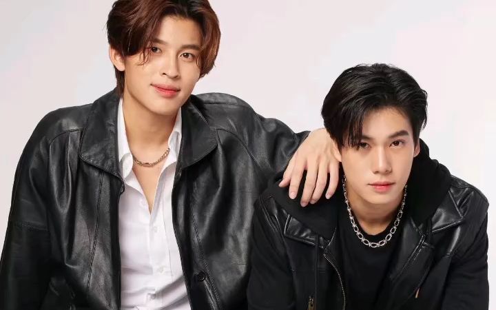 他泰,泰娱,pondphuwin 普明和面包,双a 出街,又酷又帅又飒