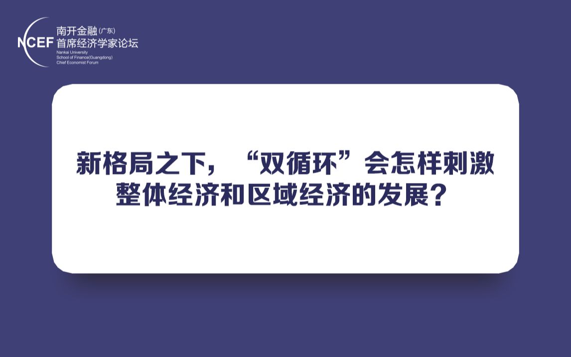 新格局之下,“双循环“会怎样刺激整体经济和区域经济的发展?哔哩哔哩bilibili