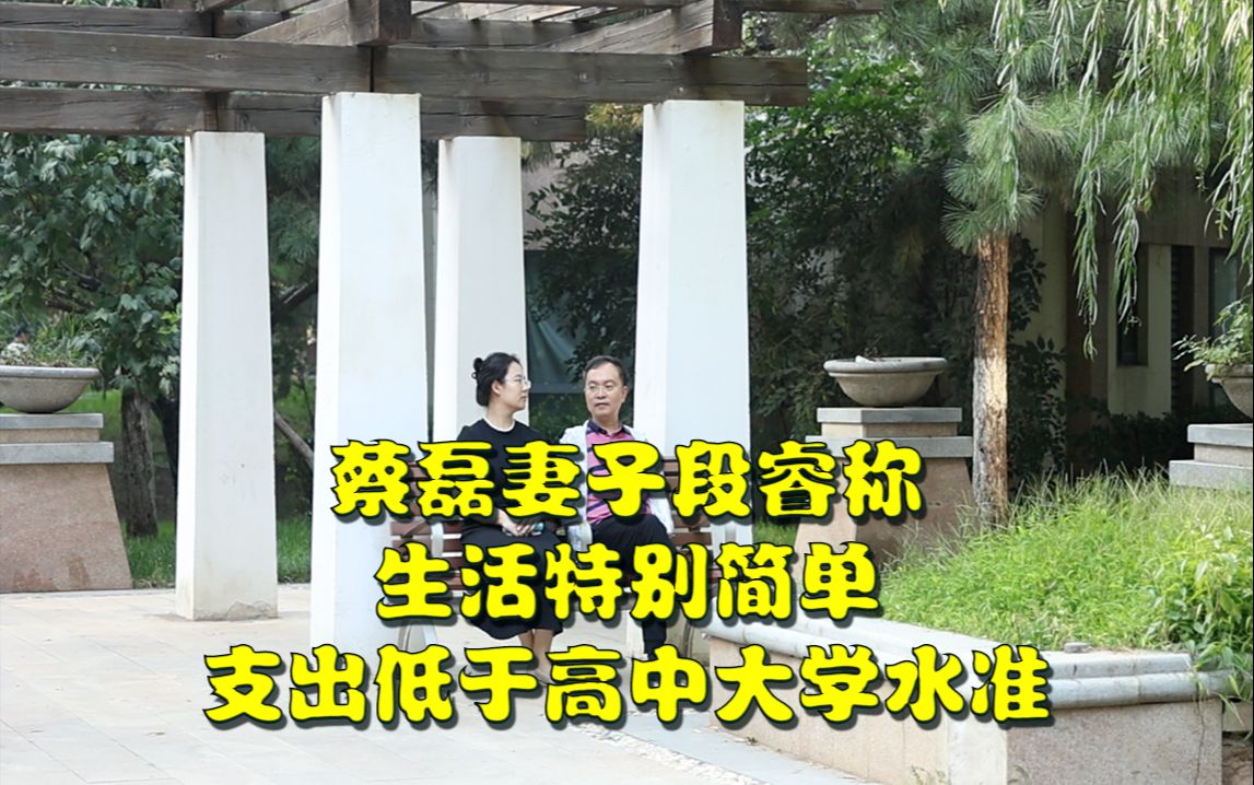 蔡磊妻子段睿称生活特别简单,支出低于高中大学水准哔哩哔哩bilibili