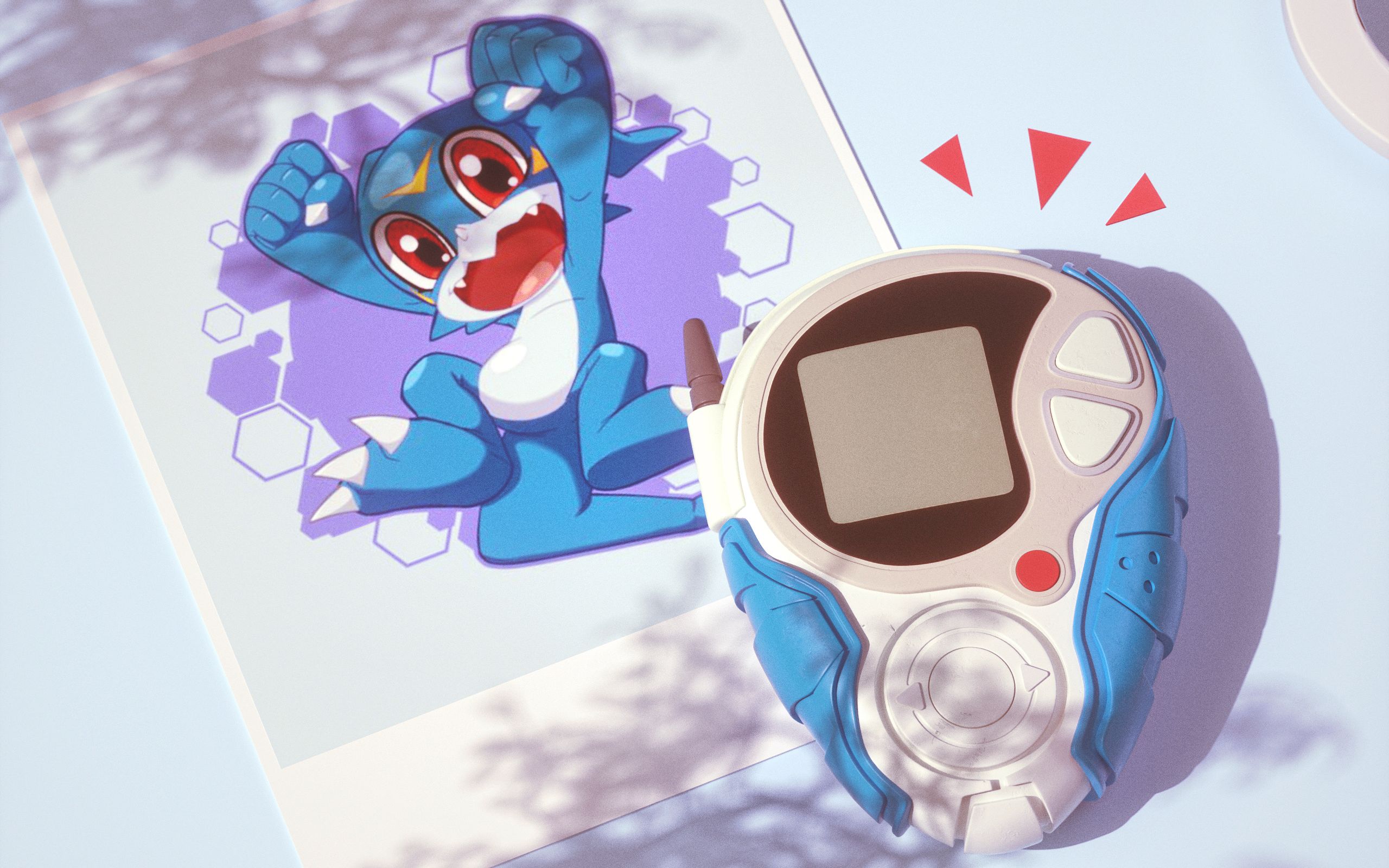 c4d数码宝贝暴龙机风格渲染随缘直播的录屏