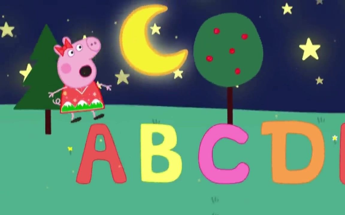 [图]【西语标识】Abecedario 字母表歌 Peppa | 西班牙语儿歌