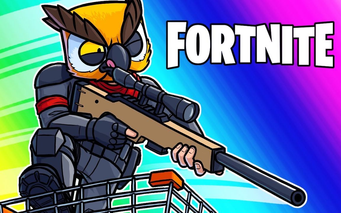 【vanoss gaming】中文:堡垒之夜欢乐时刻-购物车vs狙击枪!