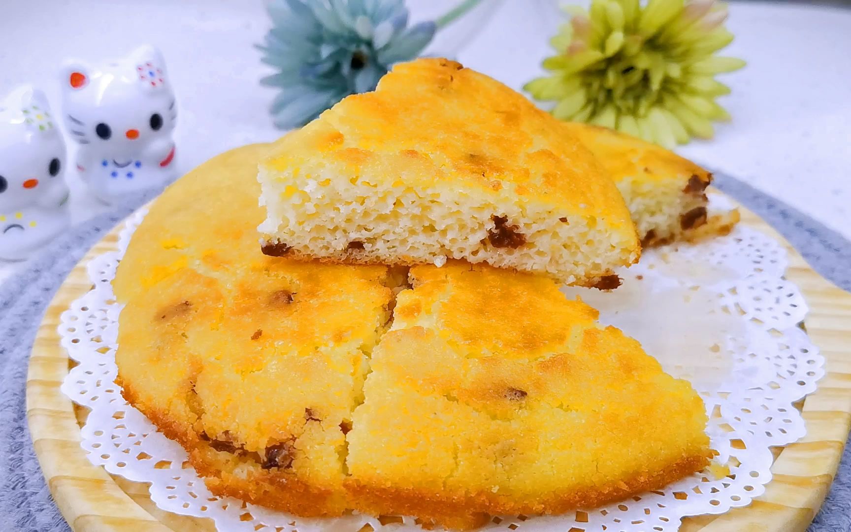 又甜又香的烤米糕,全家都喜欢,暄软q弹,越嚼越香,配方简单,3分钟学会