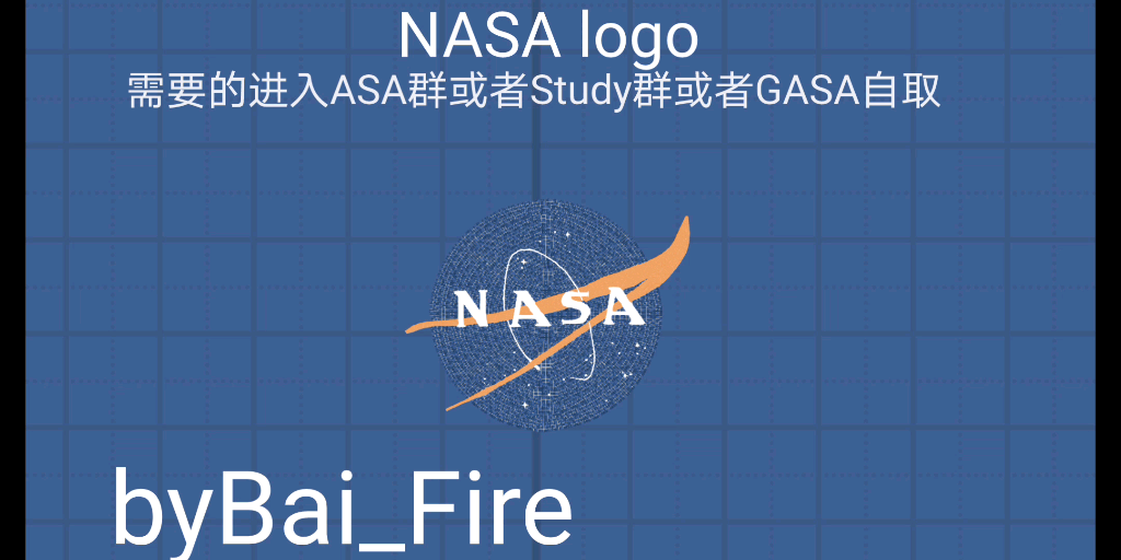 手搓NASA LOGO哔哩哔哩bilibili