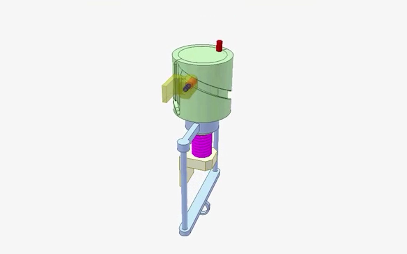 三维运动仿真:利用弹簧实现的往复运动哔哩哔哩bilibili