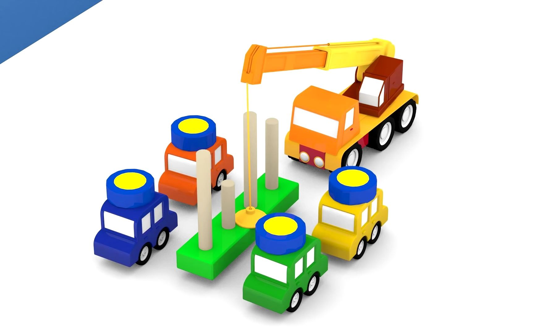 车宝四兄弟 无字幕版 4 cars cartoon cars 英语启蒙动画 英文启蒙