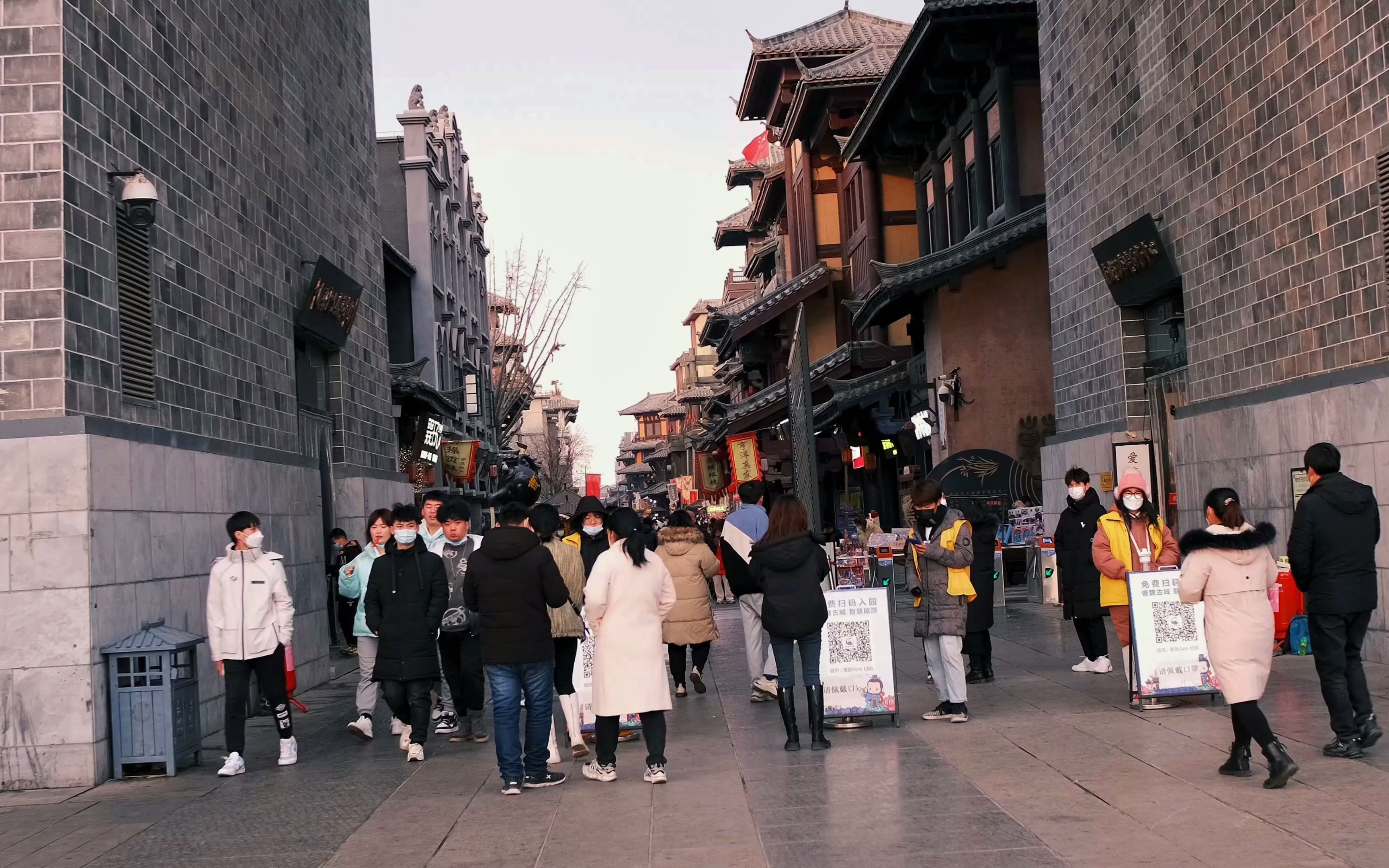 冬季河南许昌曹魏古都步行街3