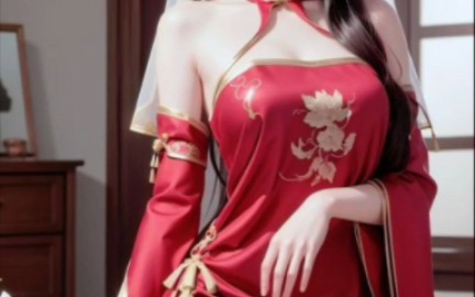 [图]AI绘画闺蜜#待嫁新娘#花嫁新娘#古装风