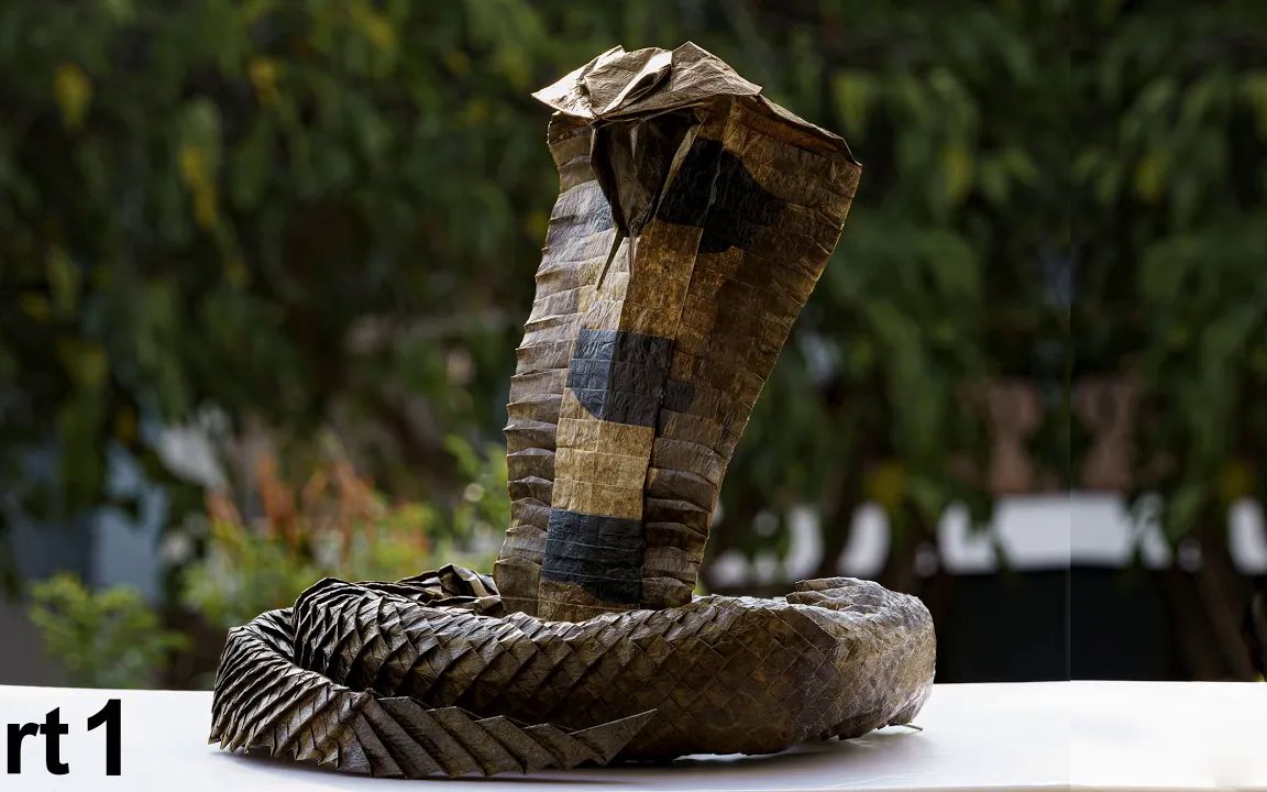 【mariano zavala】眼镜王蛇折纸教程 origami king cobra (ronald