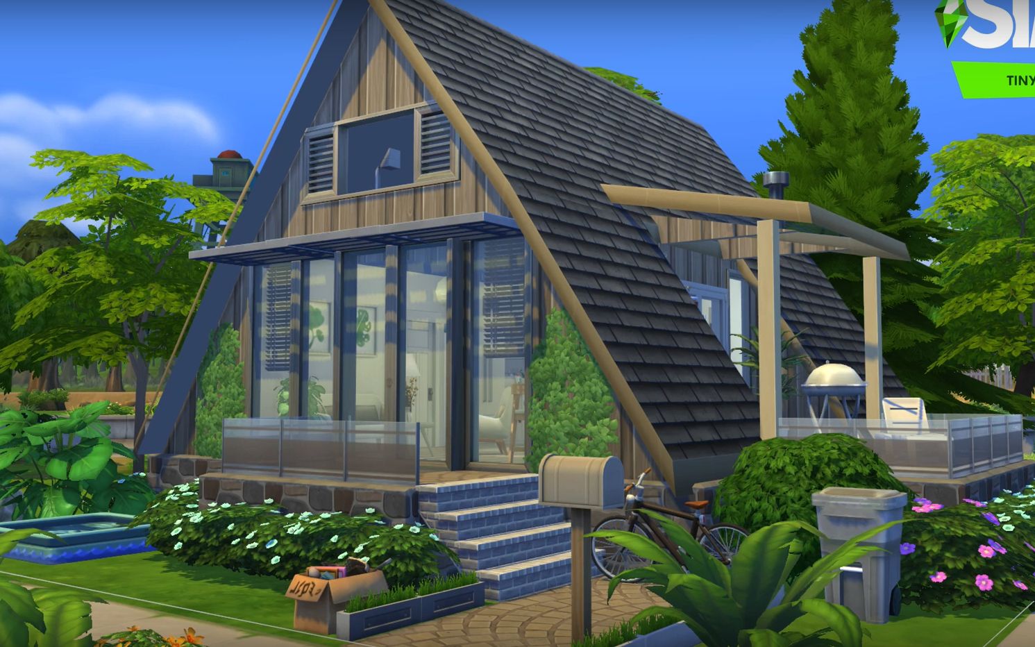 【油管搬运】模拟人生4速建*pointed roof house(尖顶房屋)—— fab