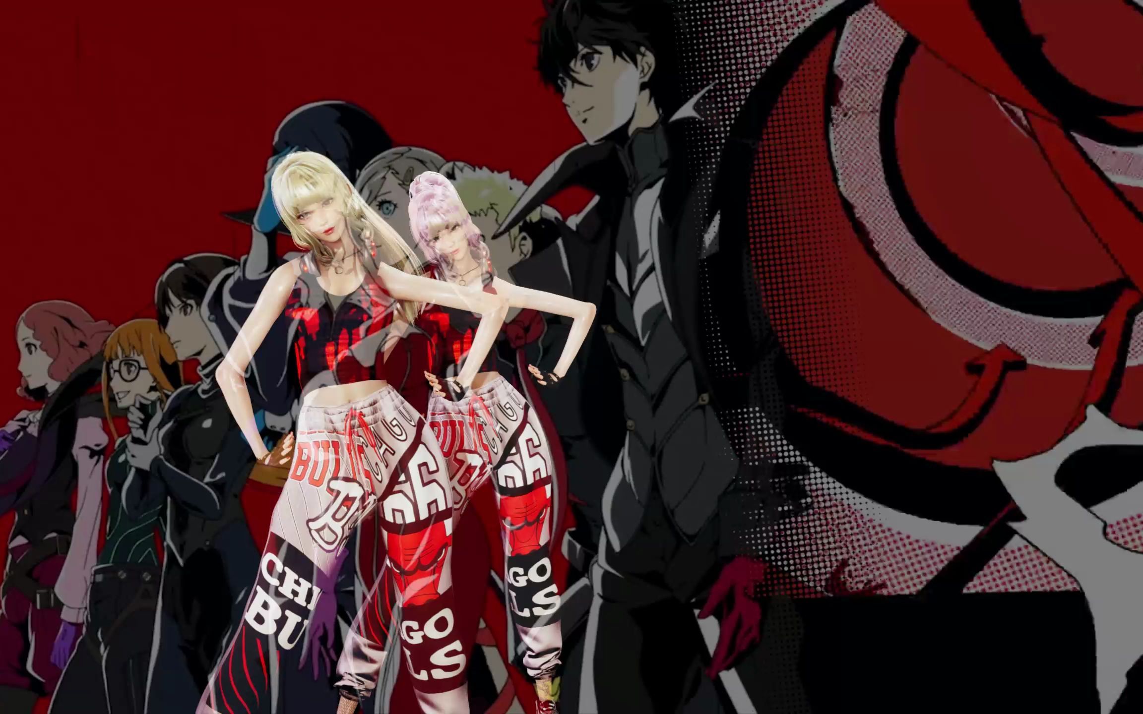 2k-p5天下第一,穿队服来一段p5的歌曲-mmd-mkx组合!