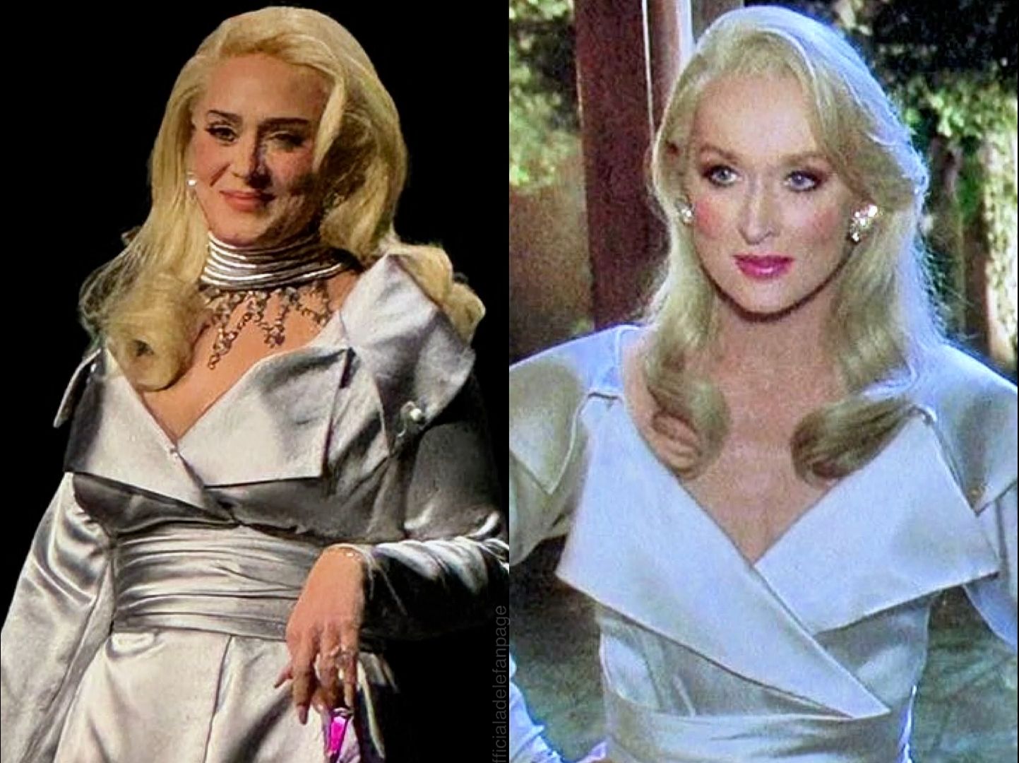 影后Meryl Streep也来Adele现场了,Adele扮演其在《Death Becomes Her》中的角色哔哩哔哩bilibili