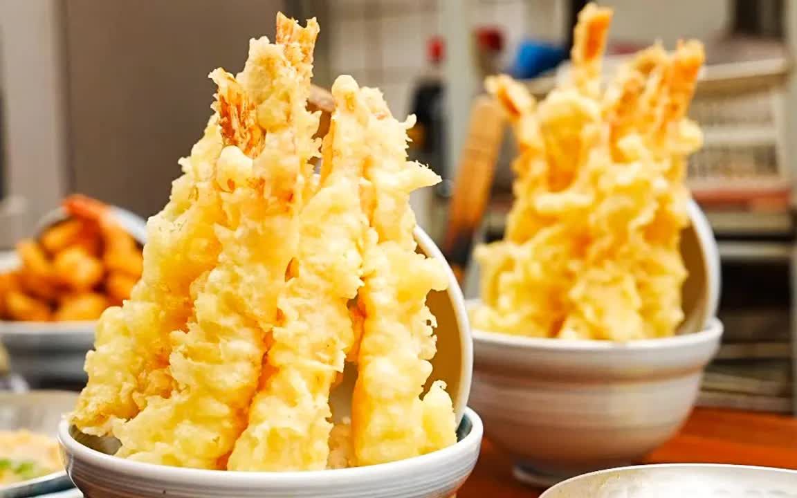 【ぶらぶらBurabura】日本料理  在大阪用天妇罗煮一碗饭.大家非常热爱的“天丼”!哔哩哔哩bilibili