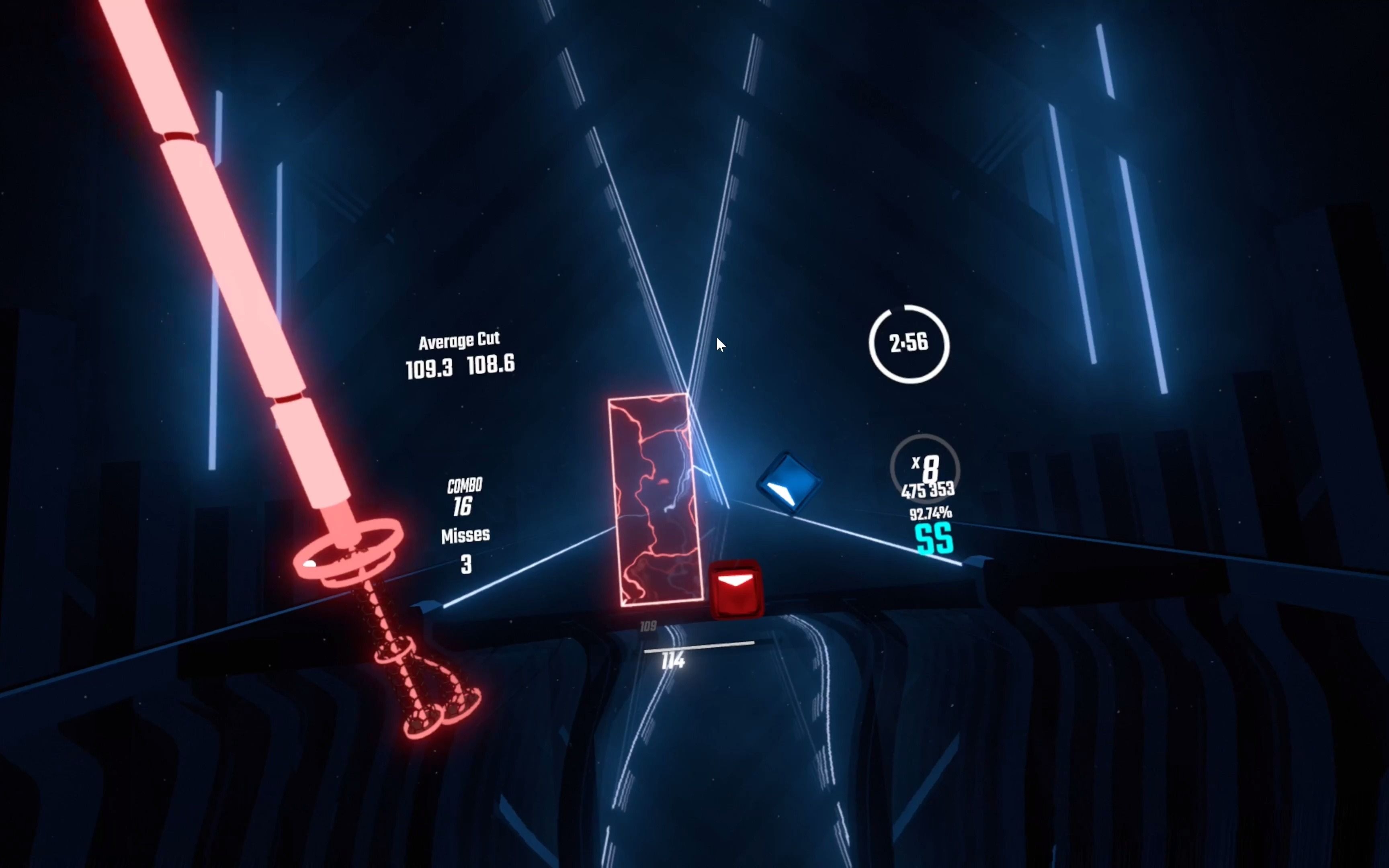 [beat saber][节奏光剑] aura - 6.9★ - 92.8% - 3 misses - 279.3pp