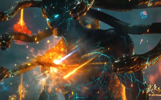 远古之战再现,共工怒撞不周山!经费燃烧# 武庚纪