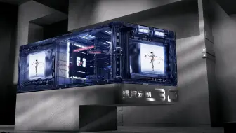 兔子动物世界裸眼3Dled显示屏视频片源制作  户外直角L型led大屏裸眼3D动画视频制作 创意户外广告直角裸眼3D大屏展示产品立体视频内容制作  博览会特展裸