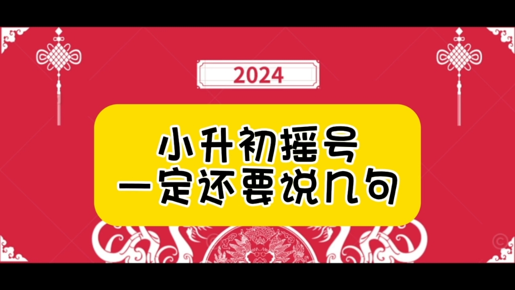 关于今年的小升初摇号,有几句必须要唠叨的哔哩哔哩bilibili