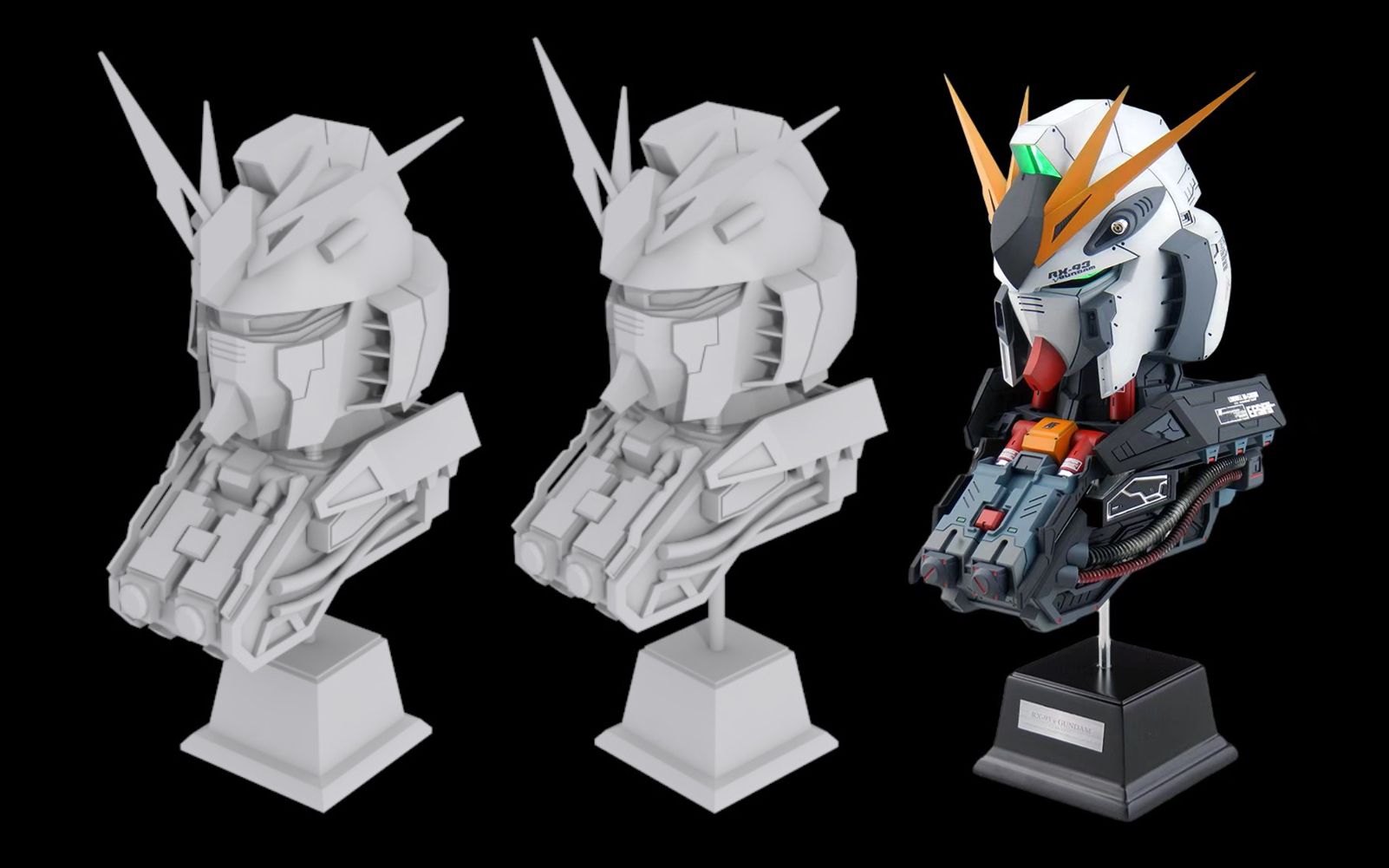 【3dmax建模】次世代高达机甲头模型制作,顶级大佬三小时教会你!