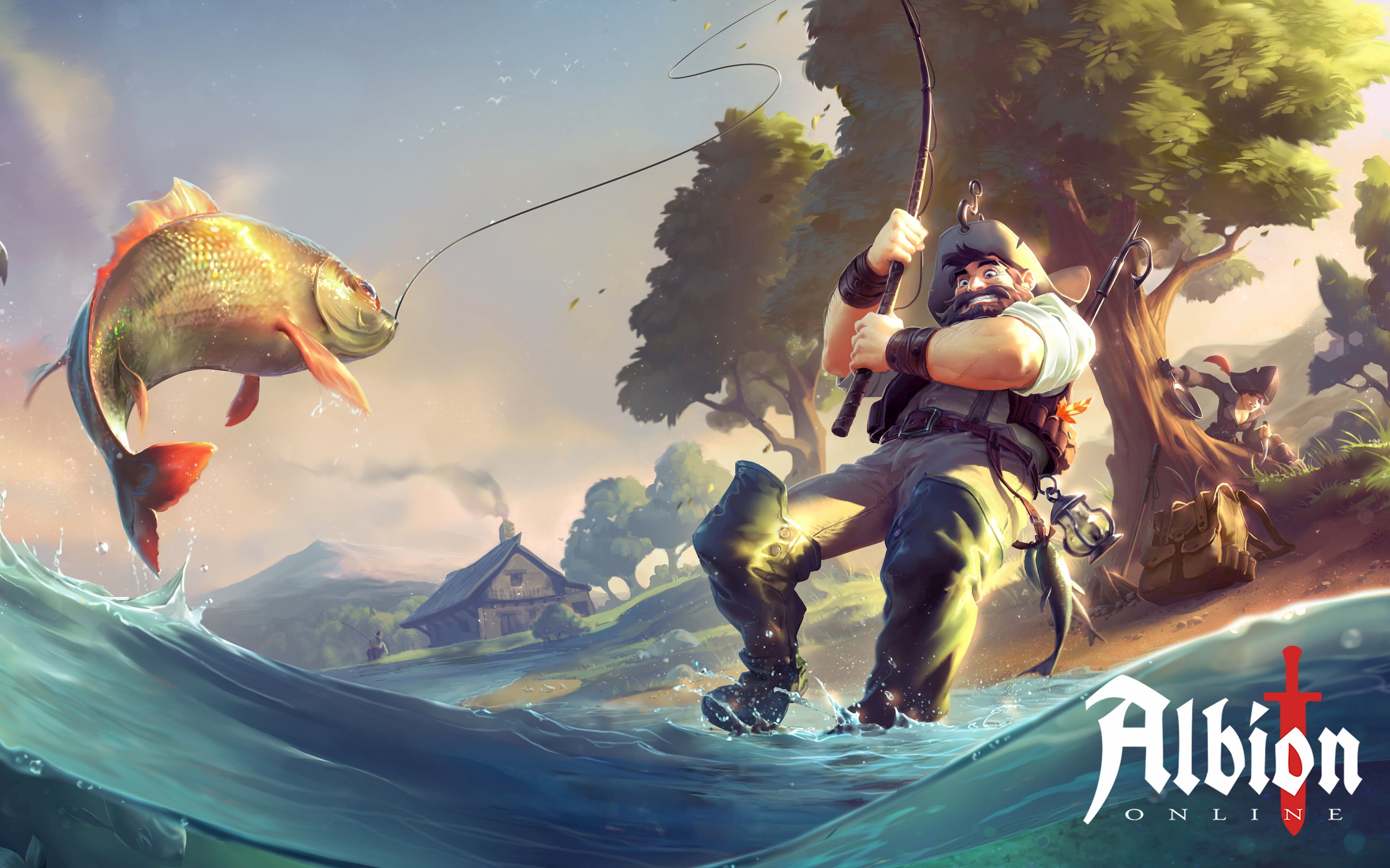 【albion阿尔比恩】红洞pvp 战弓vs镰刀