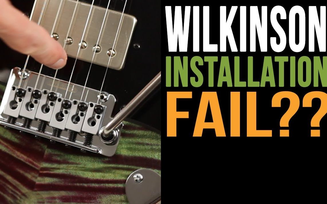 【机翻】琴桥 Wilkinson 1302 Tremolo Installation Fail哔哩哔哩bilibili