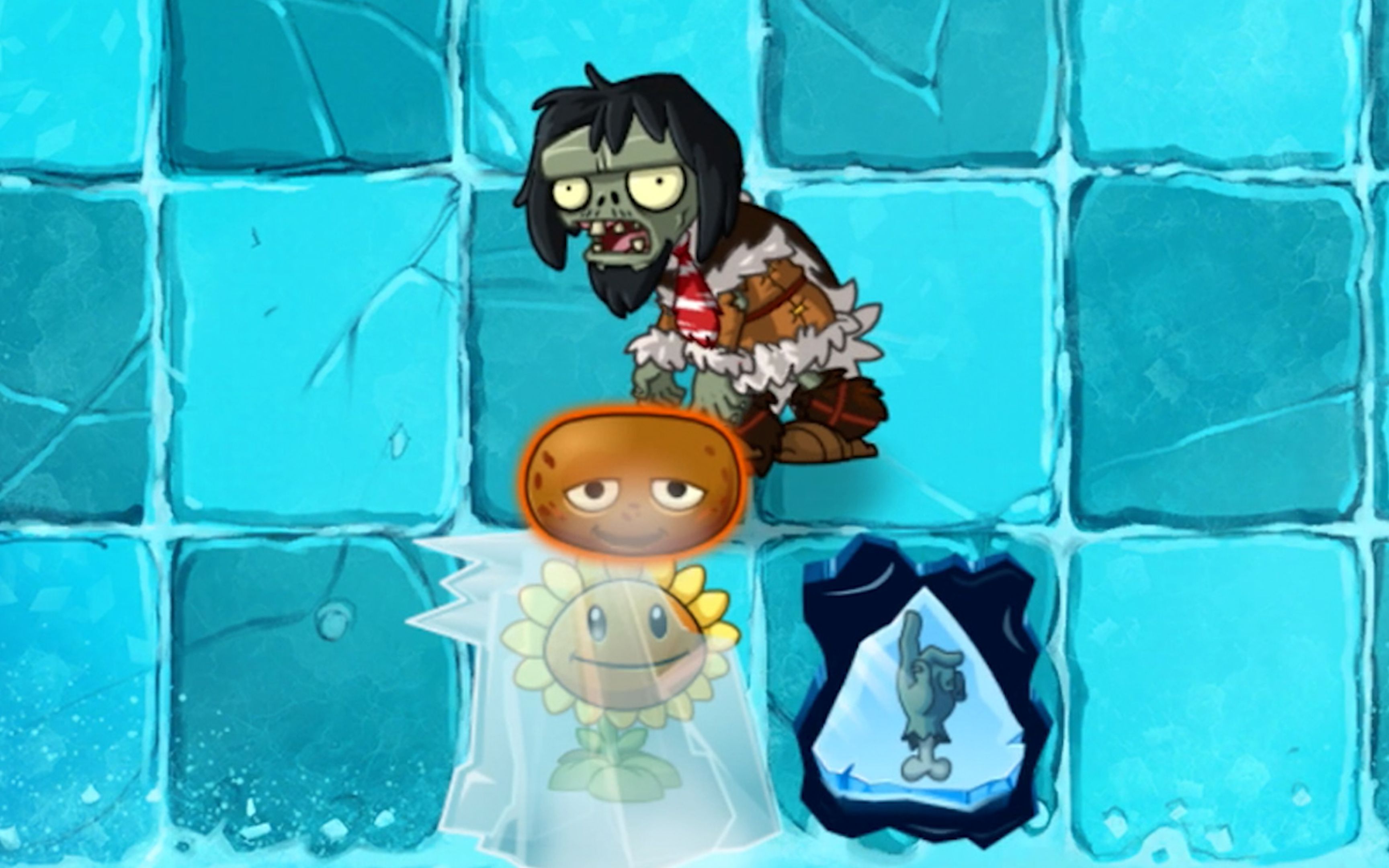pvz2 frostbite caves day6植物大战僵尸2冰河世界6天