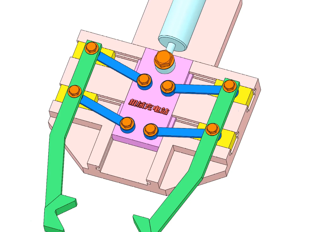 夹爪机构原理动画哔哩哔哩bilibili