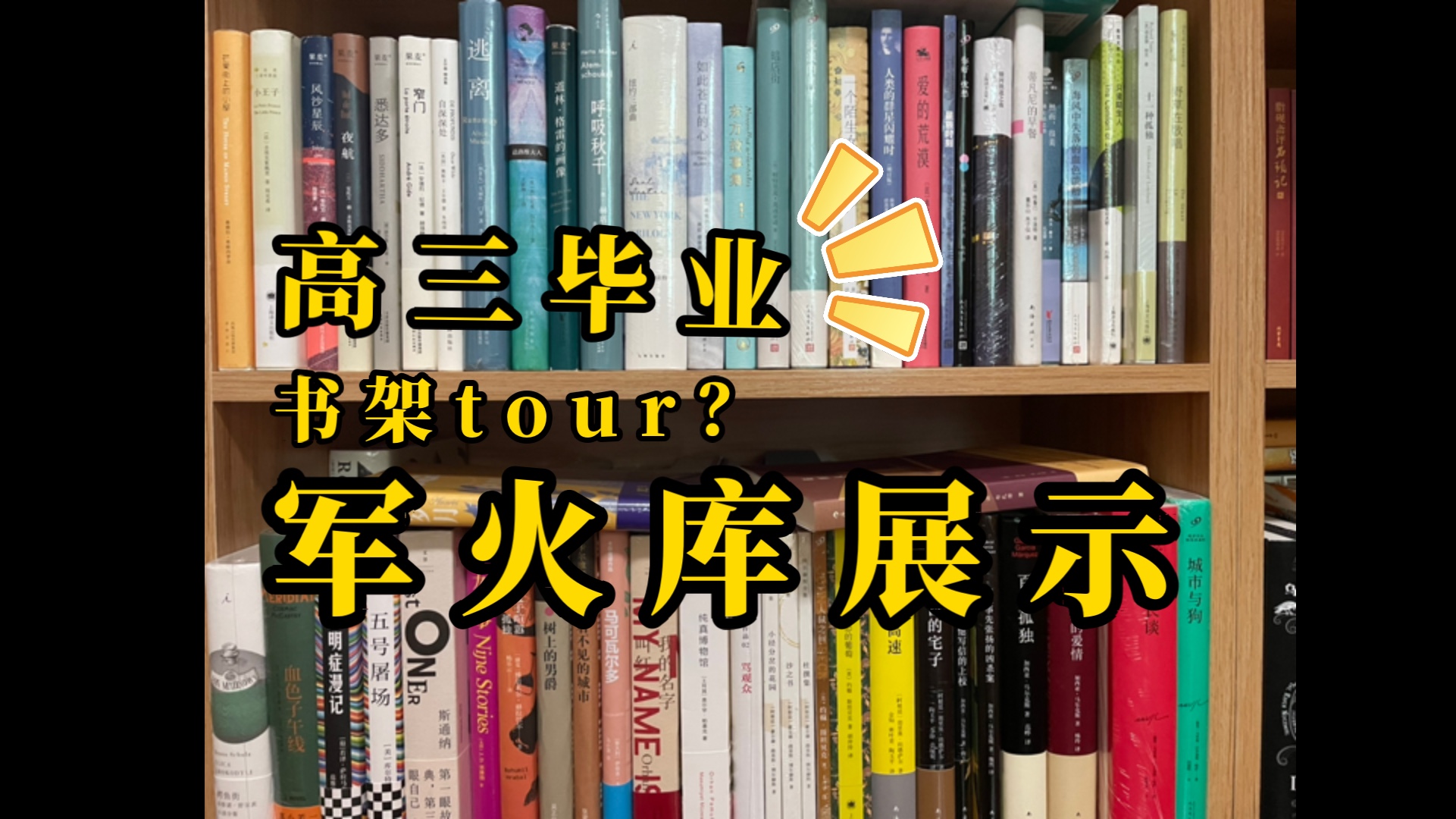 【书架Tour】高三毕业生的书架展示 内含碎碎念哔哩哔哩bilibili