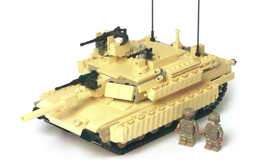 brickmania m1a2艾布拉姆斯主战坦克图纸免费放送