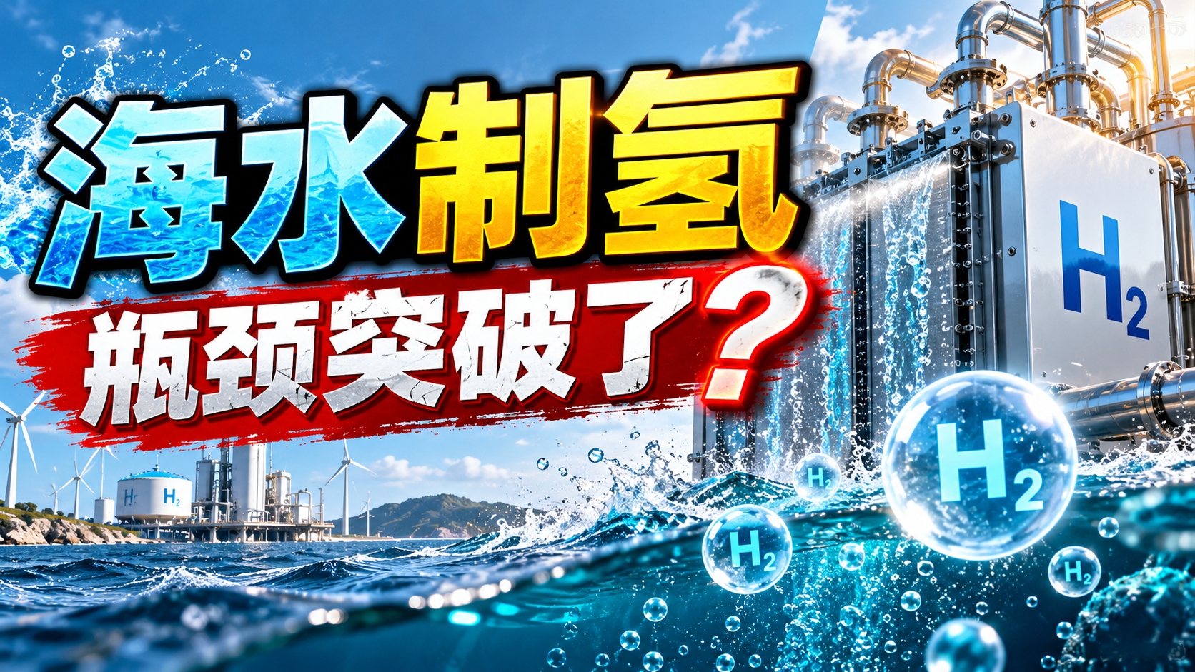 海水制氢  瓶颈突破了？