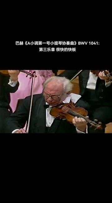 巴赫《a小调第一小提琴协奏曲》BWV 1041小提琴演奏: 艾萨克ⷦ–柳𙦁饍奏: 学生乐团时间: 1996地点: 宫崎市J . S . Bach哔哩哔哩bilibili