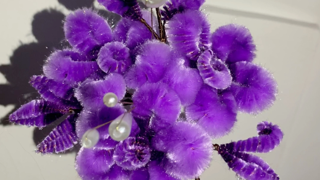 蚕丝绒花,好喜欢