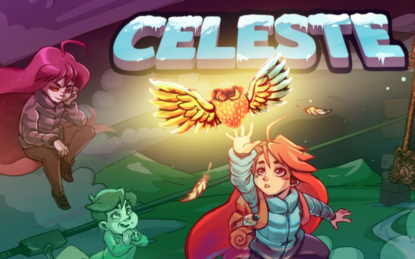 【celeste蔚蓝】前三章b面金草莓收集(一命通关)_哔哩哔哩_bilibili