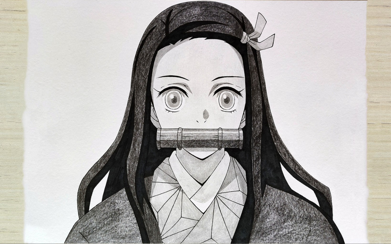 教你零基础如何画出一个灶门祢豆子