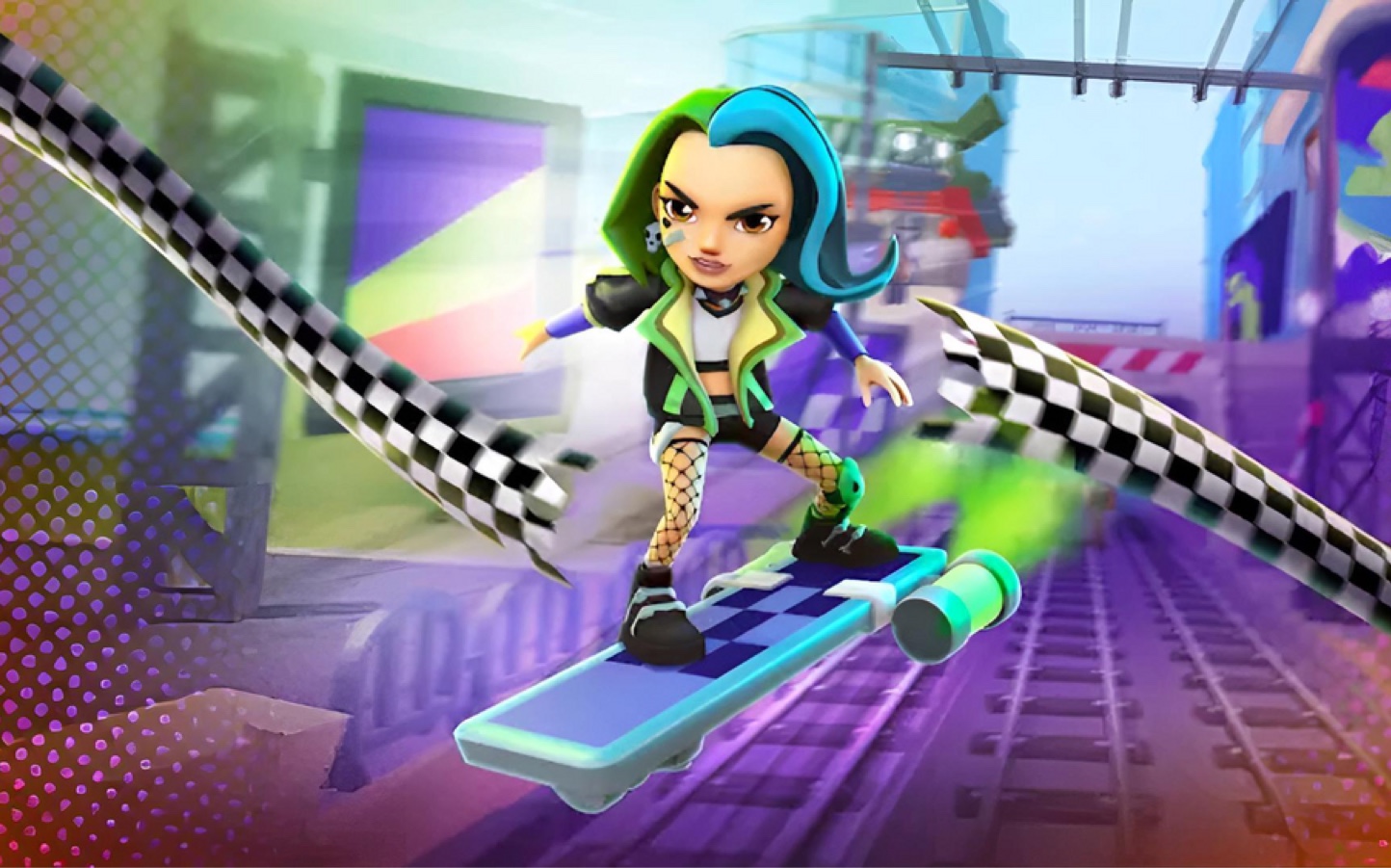 subway surfers 新皮肤:新人物Skye 滑板Skyrocket哔哩哔哩bilibili