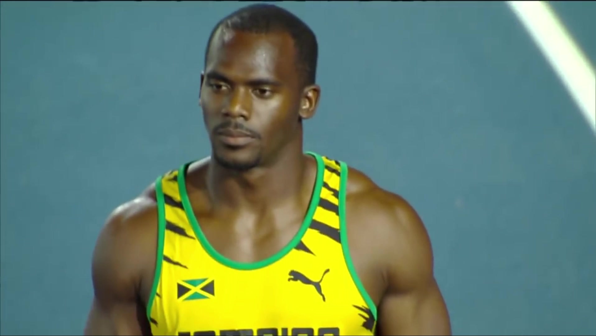 【布雷克第四棒对飚汤普森】2014拿骚世界接力赛男子4×100米决赛a组