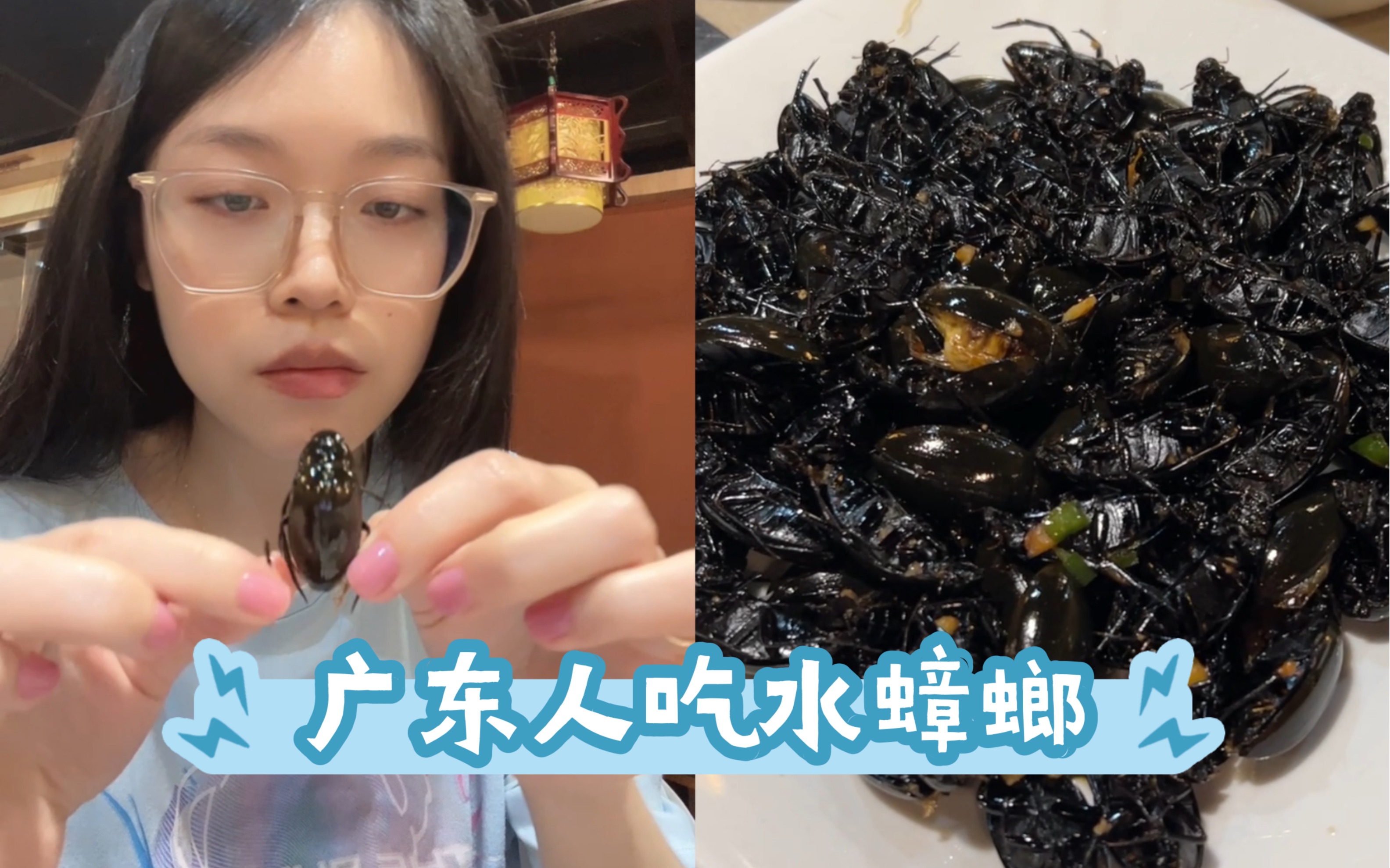 广东人吃水蟑螂现场!你敢吃吗?
