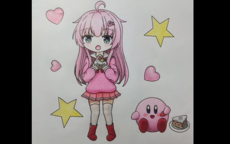 【手绘同人】这么可爱的卡比不来看看吗?(卡比拟人)