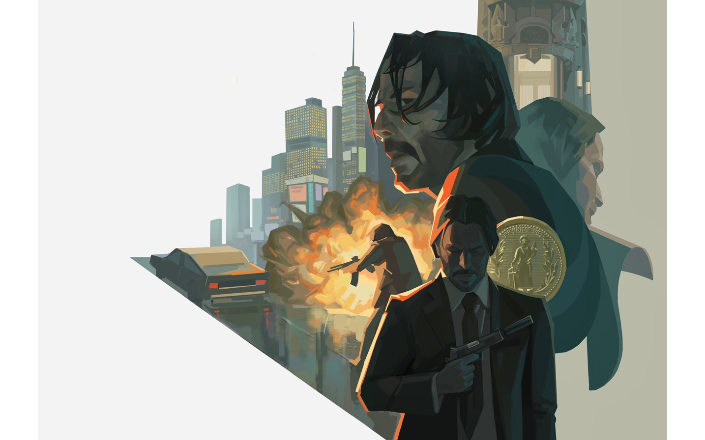 【procreate】john wick