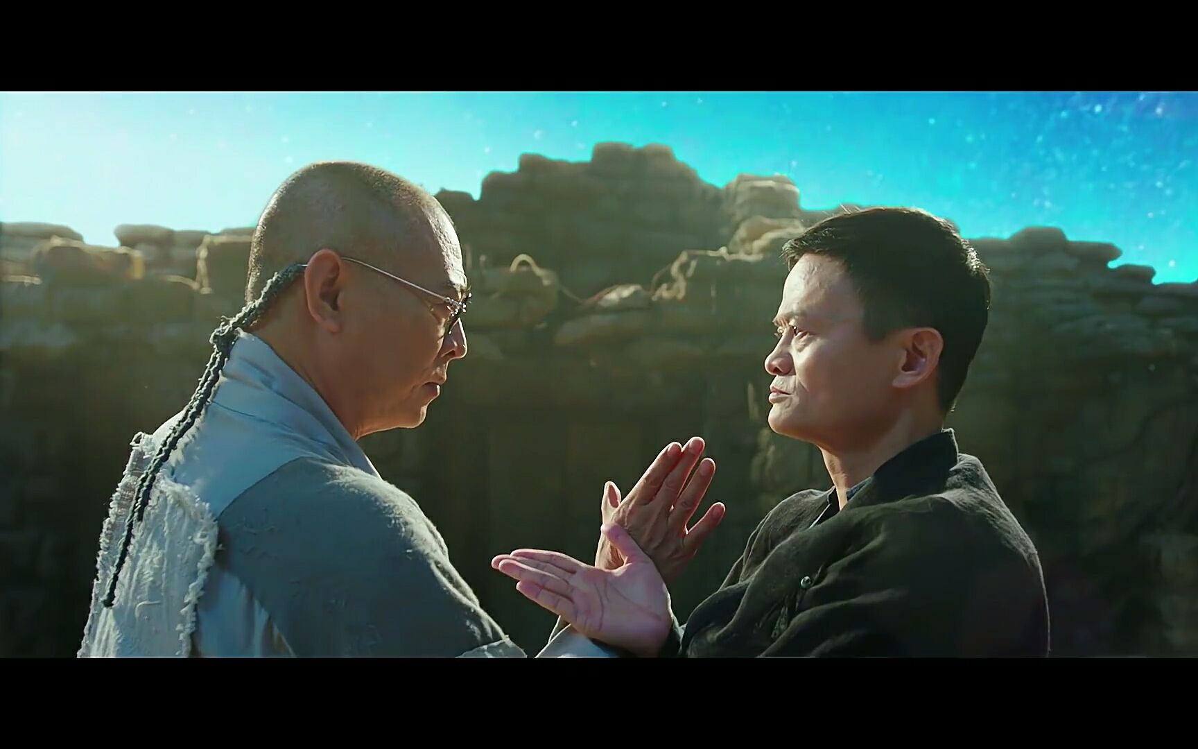 功守道>马云挑战李连杰太极对决变幻莫测 有钱任性!