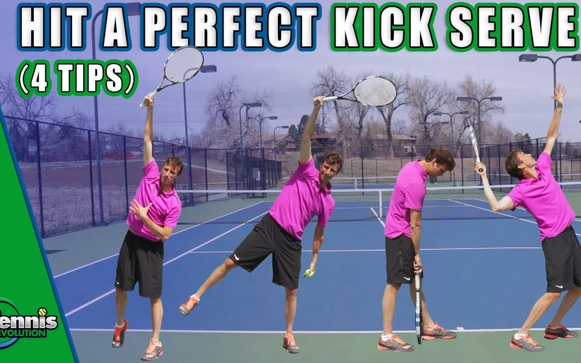 [图]【网球教程中字】四步掌握完美侧上旋发球 Hit A Perfect Kick Serve