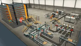 factory io 程序仿真设计 PLC控制 数字孪生 流水线 码垛机立体仓库 电梯