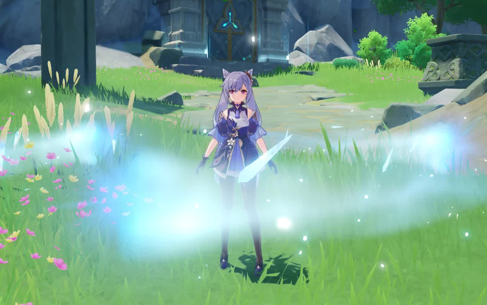 活动作品原神卡出了奇怪的bug冰法师刻晴