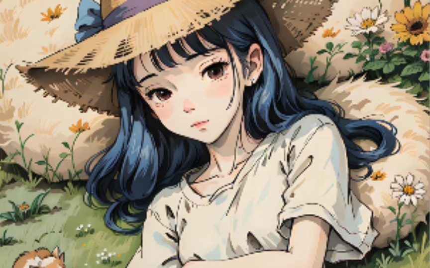 别有小天地 #宫崎骏的夏天 #治愈系壁纸 #漫画女孩