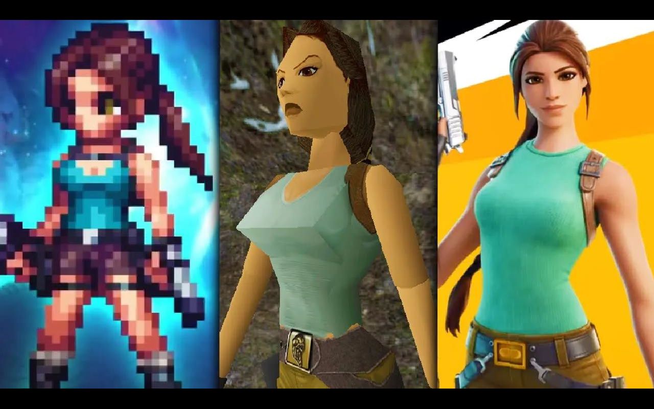 古墓丽影劳拉游戏形象进化史evolutionoflaracroft