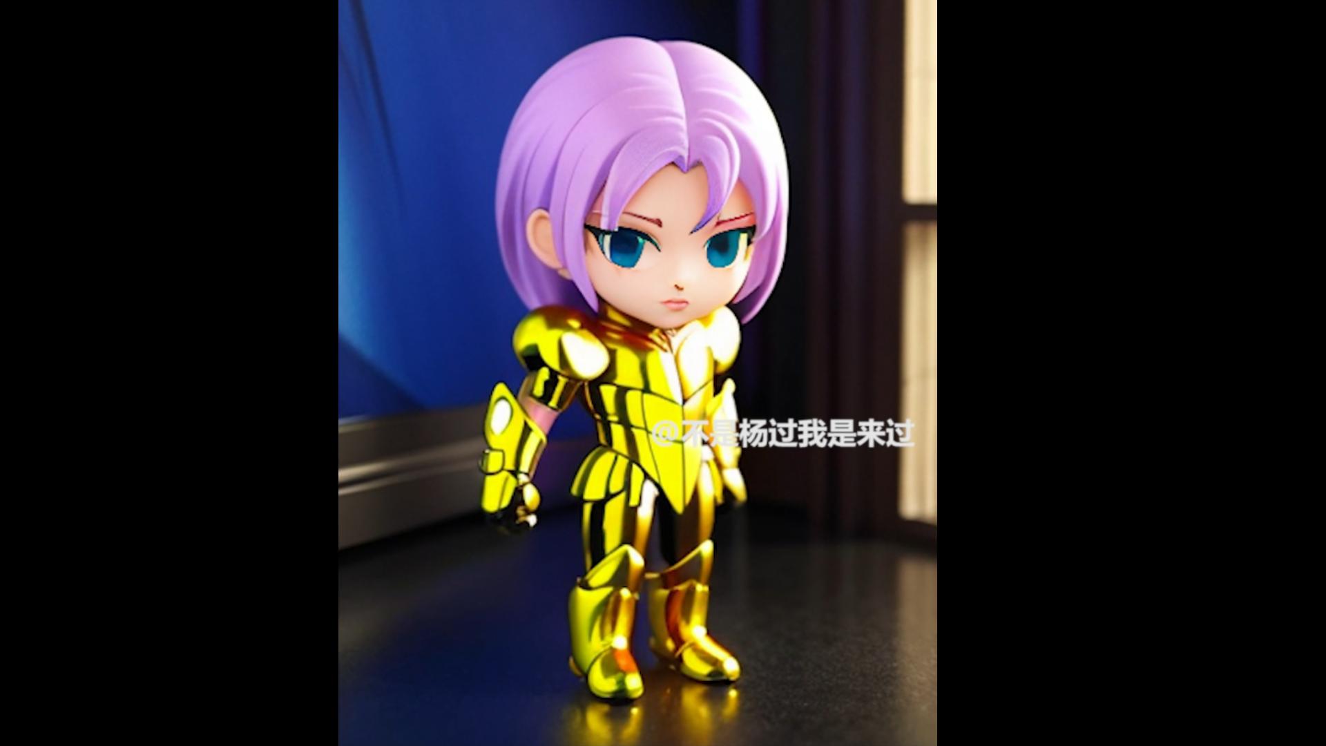 【ai绘画】"买不起自己造"之 黄金圣斗士白羊座q版手办 【第014期】