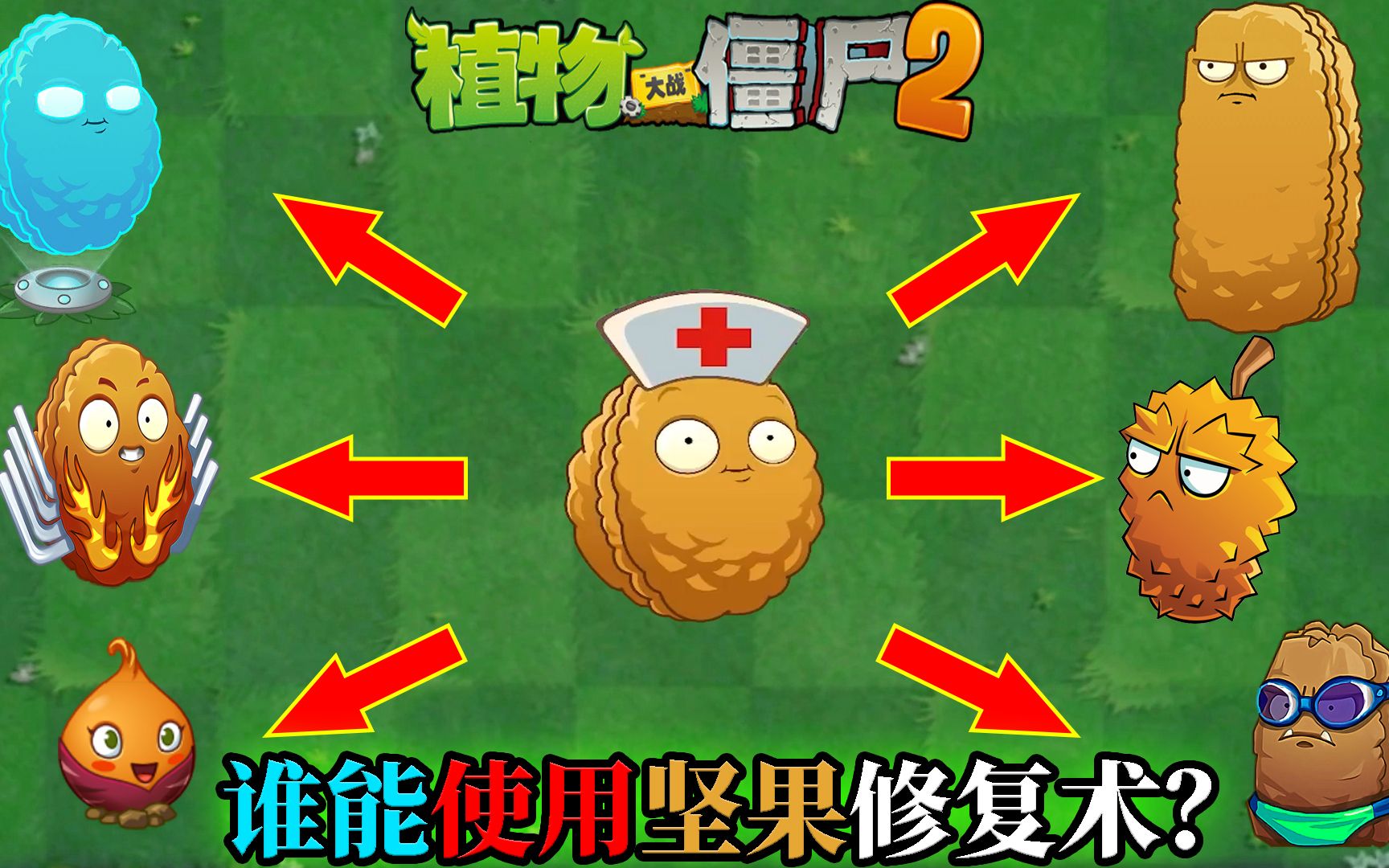 pvz2 坚果就一定能使用坚果包扎术吗?
