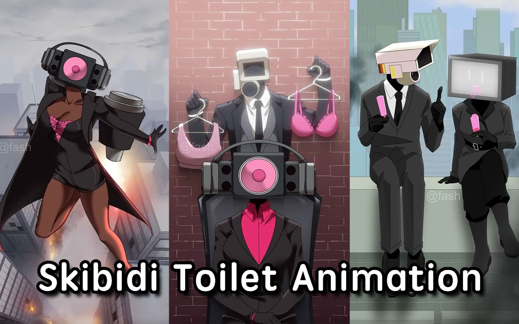 [图]选左还是右？监控人与女音箱人的故事动画Skibidi Toilet Animation